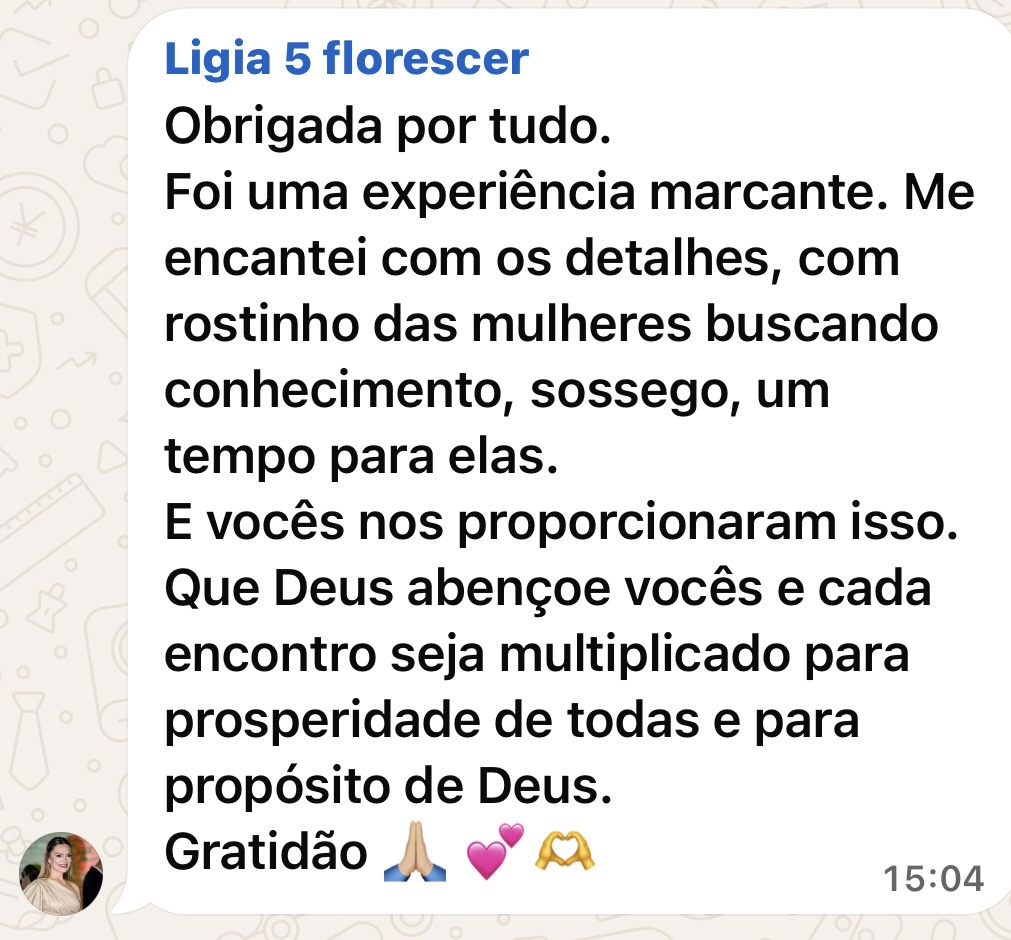 Depoimento real de participante 1