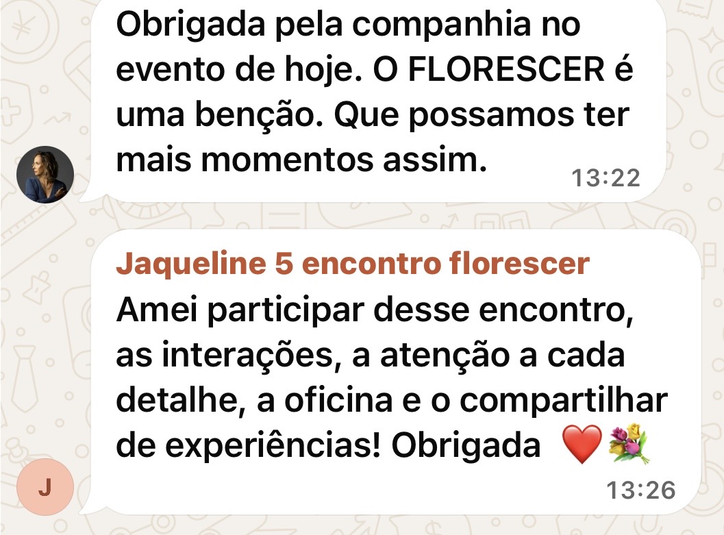 Depoimento real de participante 3